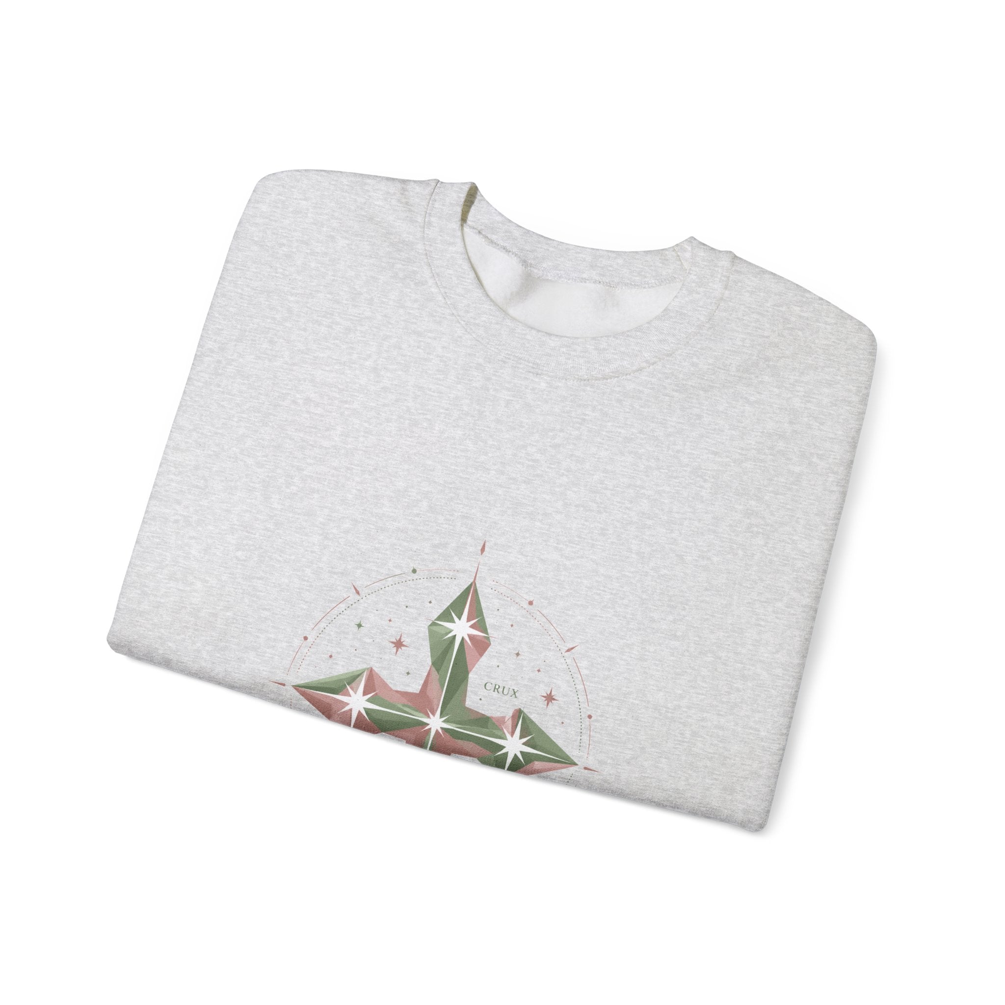 Matching Couple Sweatshirt - Aurora & Southern Cross Matching Couple Comfort Colors Crew Geometric Art His Hers Love Gift - Design B