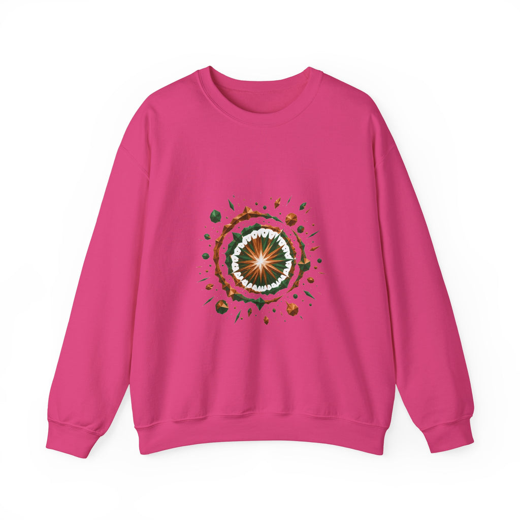 Matching Couple Sweatshirt - Galaxy & Supernova Matching Couple Crewneck Sweatshirt Geometric Art His Hers Couple Gift - Design B