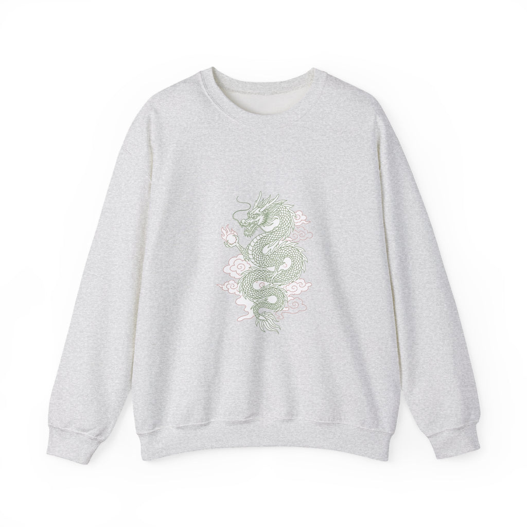 Matching Couple Sweatshirt - Dragon & Phoenix Matching Couple Premium Fleece Sweatshirt Minimalist Art His Hers Christmas Gift - Design A