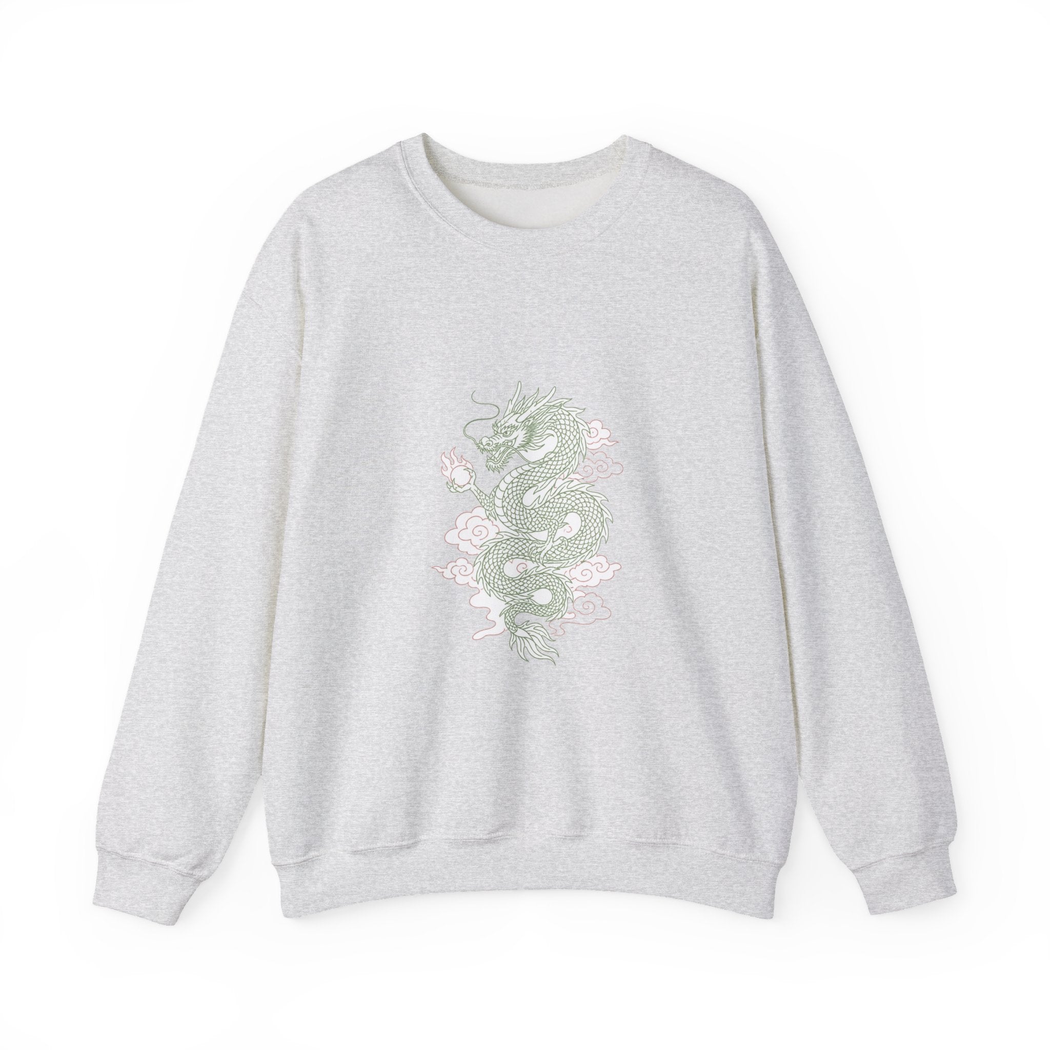 Matching Couple Sweatshirt - Dragon & Phoenix Matching Couple Premium Fleece Sweatshirt Minimalist Art His Hers Christmas Gift - Design A