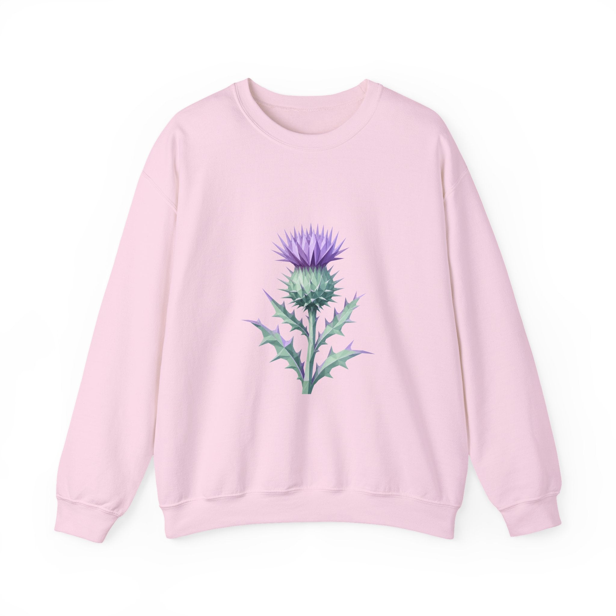 Matching Couple Sweatshirt - Lavender & Thistle Matching Couple Premium Fleece Sweatshirt Geometric Art His Hers Love Gift - Design B