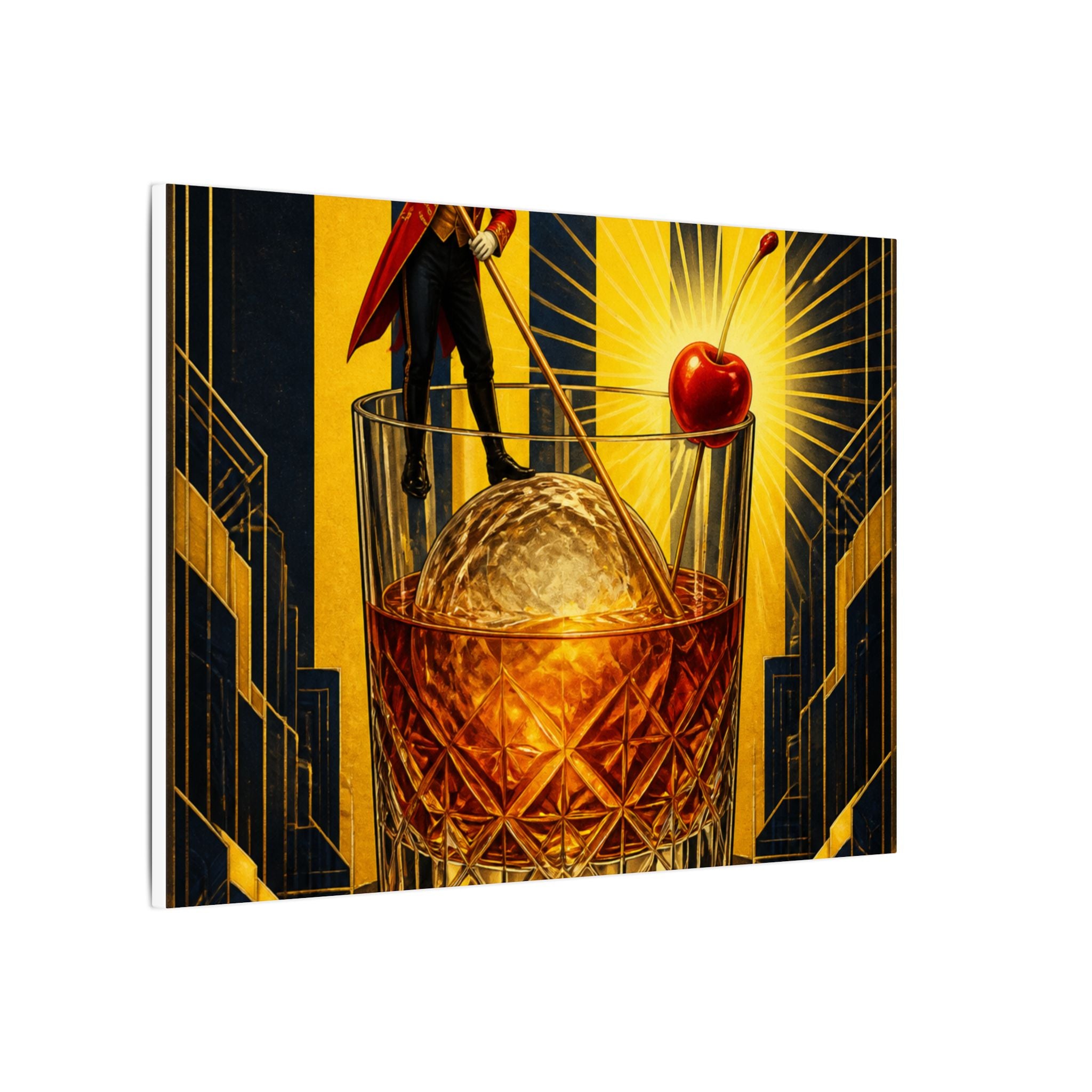 Old Fashioned Ringmaster Wall Art Canvas 16×20 Art Deco Entryway Decor Maximalist Print
