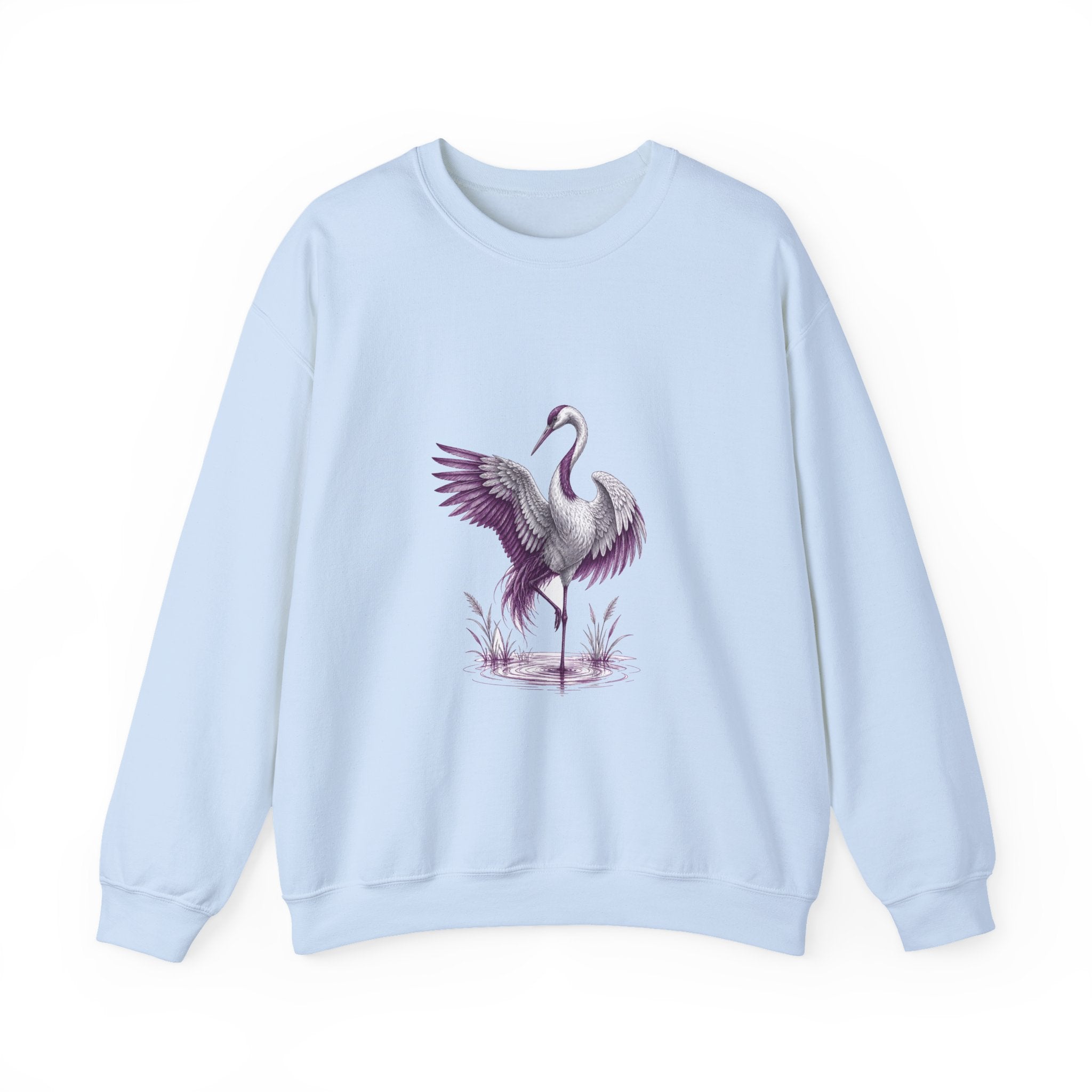 Matching Couple Sweatshirt - Tiger & Crane Matching Couple Crewneck Sweatshirt Hand-Drawn Art His Hers Best Friend Gift - Design B