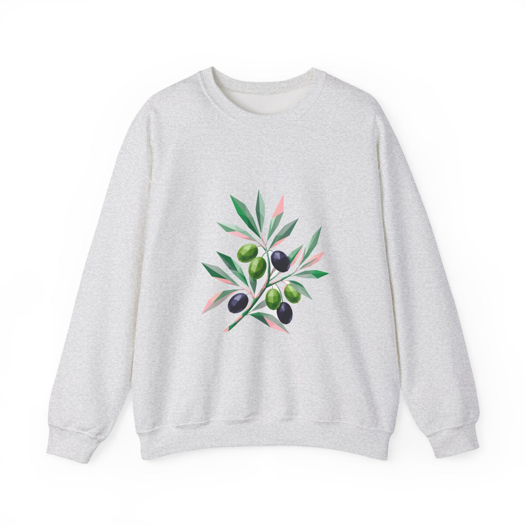 Matching Couple Sweatshirt - Olive Branch & Fig Matching Couple Comfort Colors Crew Geometric Art His Hers Love Gift - Design A