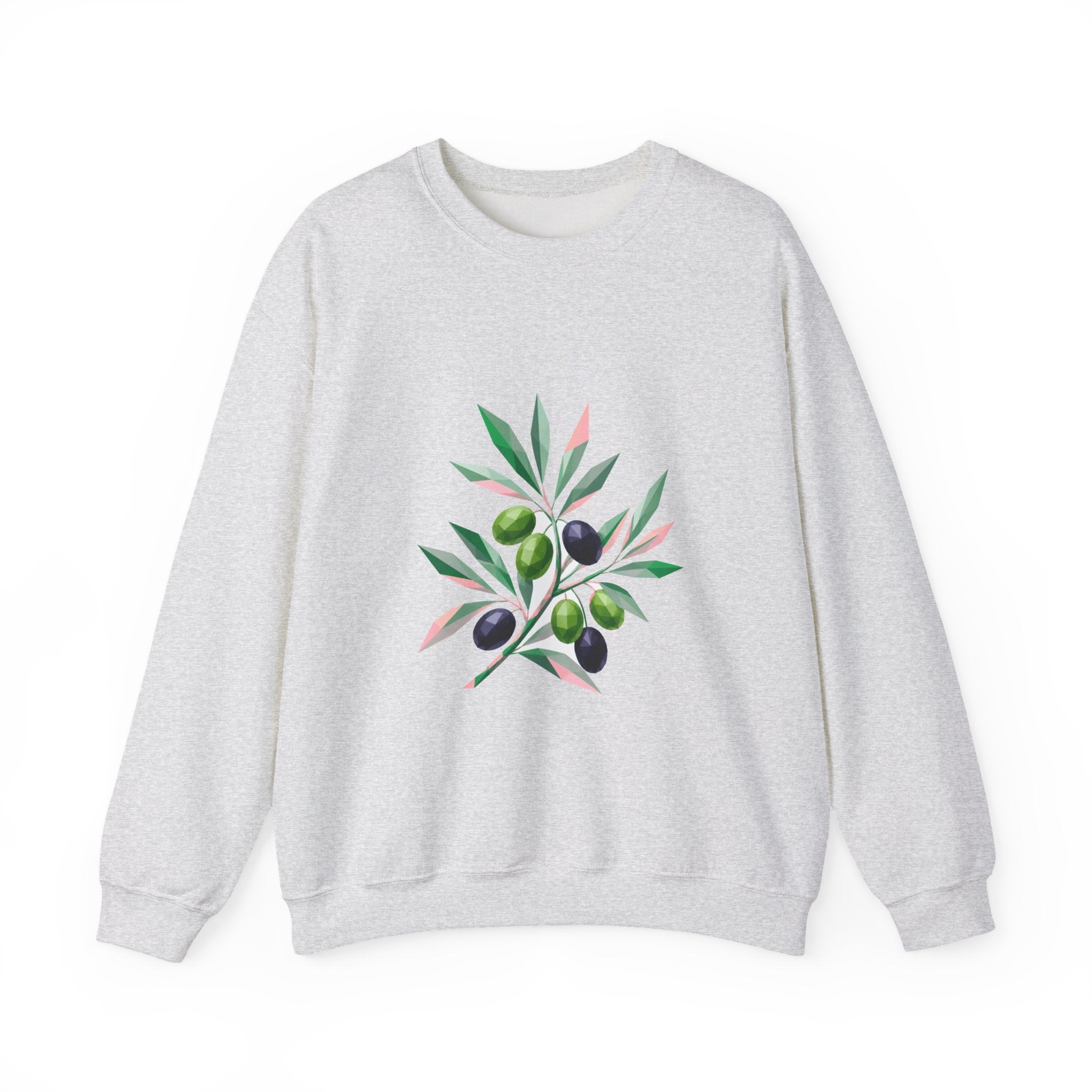 Matching Couple Sweatshirt - Olive Branch & Fig Matching Couple Comfort Colors Crew Geometric Art His Hers Love Gift - Design A