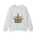 Matching Couple Sweatshirt - Crown & Shield Matching Couple Comfort Colors Crew Hand-Drawn Art His Hers Anniversary Gift - Design A