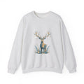 Matching Couple Sweatshirt - Bear & Deer Matching Couple Premium Fleece Sweatshirt Geometric Art His Hers Love Gift - Design B