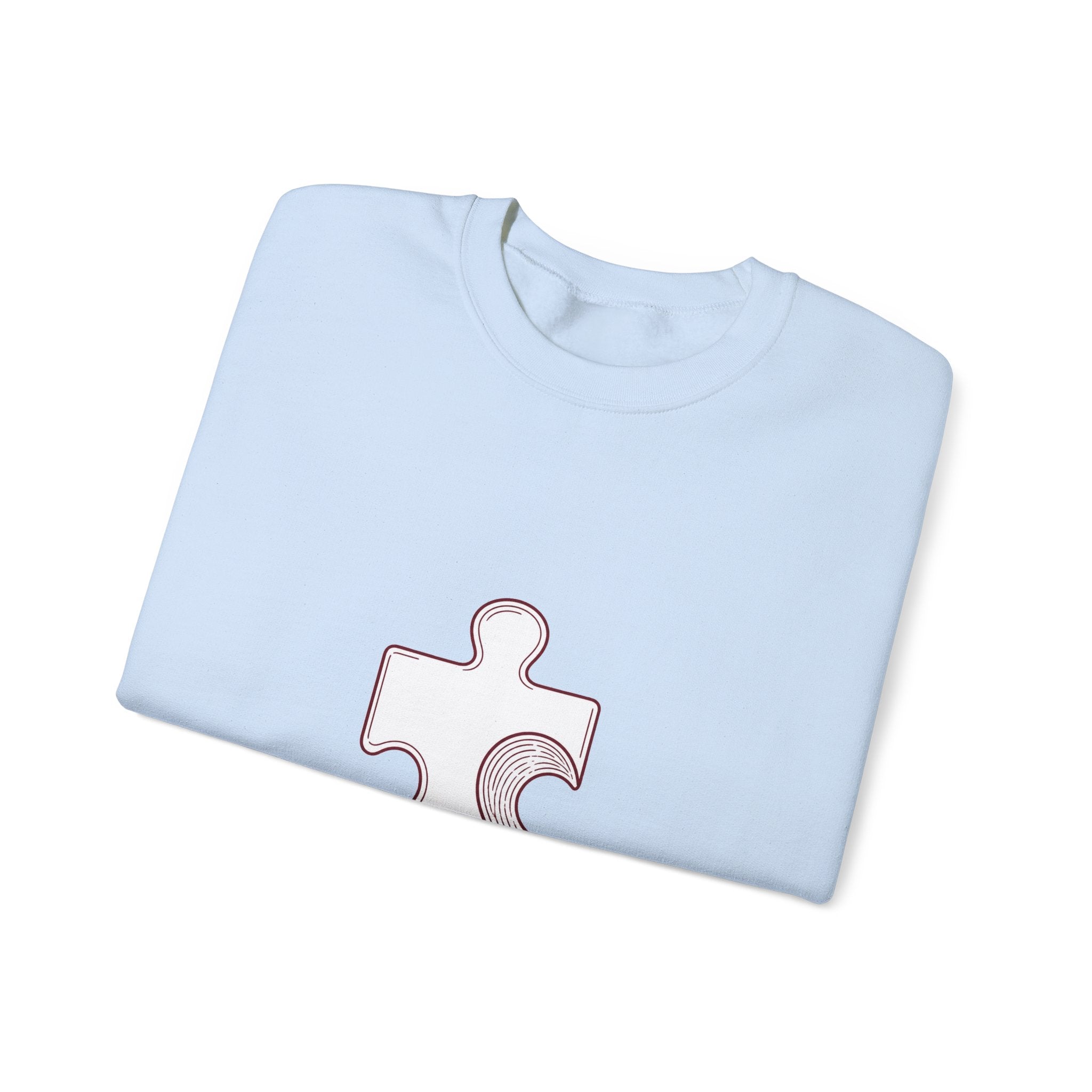 Matching Couple Sweatshirt - Puzzle Pieces Matching Couple Premium Fleece Sweatshirt Minimalist Art His Hers Christmas Gift - Design A