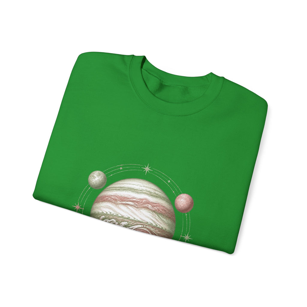 Matching Couple Sweatshirt - Saturn & Jupiter Matching Couple Premium Fleece Sweatshirt Vintage Art His Hers Honeymoon Gift - Design B