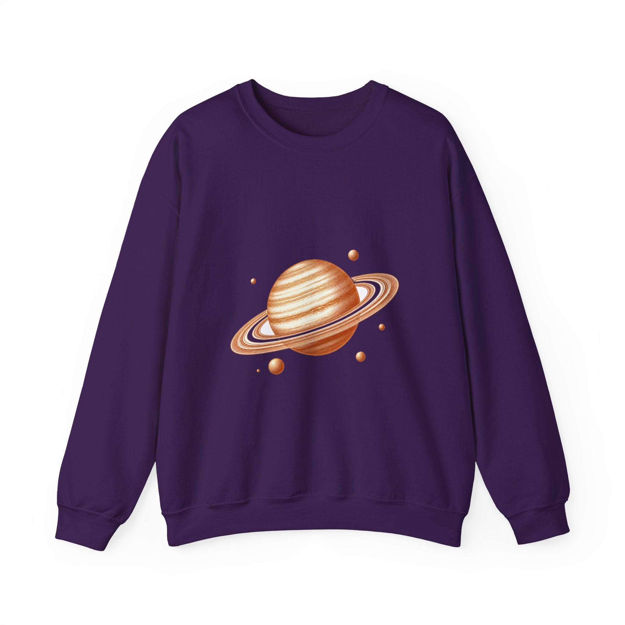 Matching Couple Sweatshirt - Saturn & Jupiter Matching Couple Comfort Colors Crew Vintage Art His Hers Honeymoon Gift - Design A