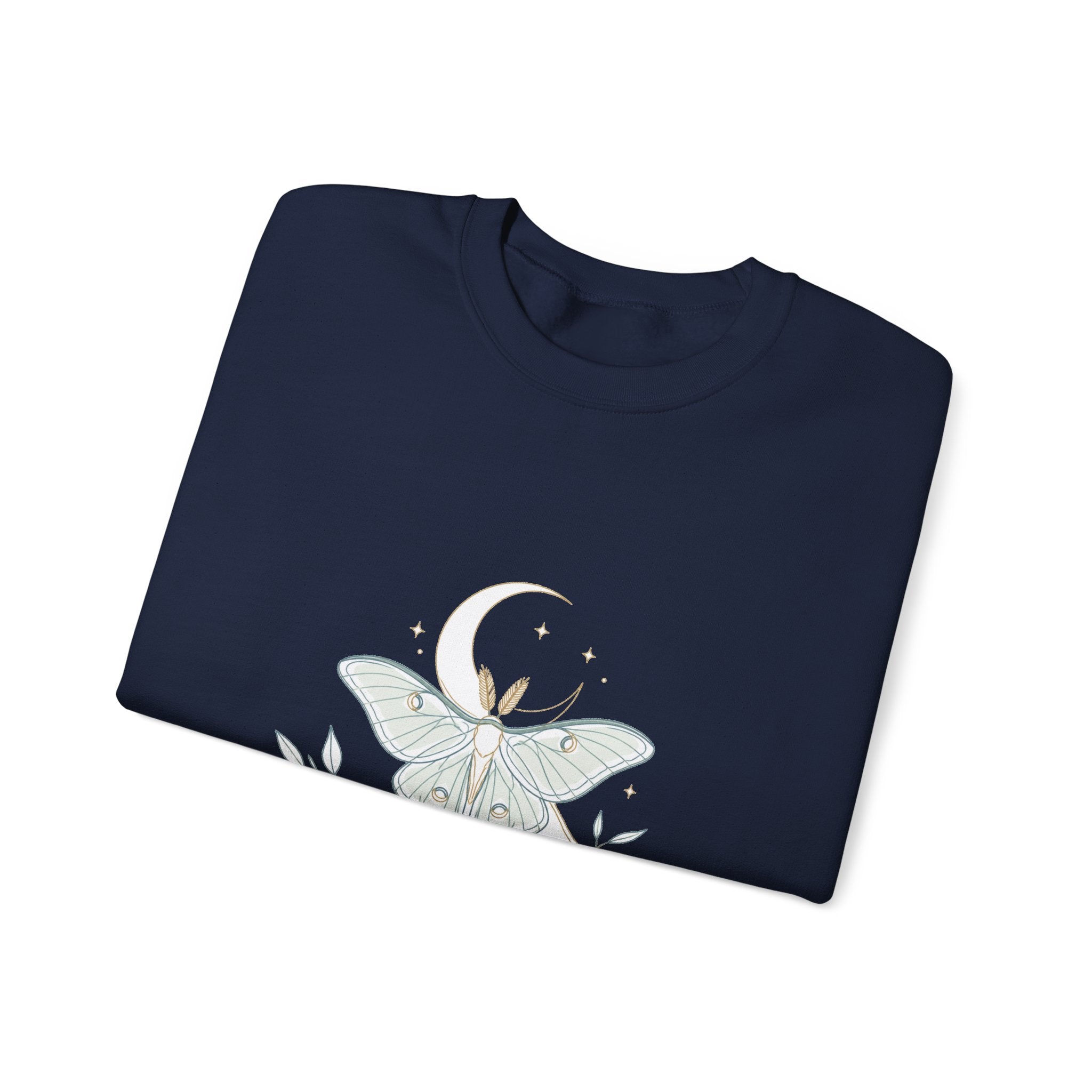 Matching Couple Sweatshirt - Butterfly & Moth Matching Couple Comfort Colors Crew Minimalist Art His Hers Christmas Gift - Design B