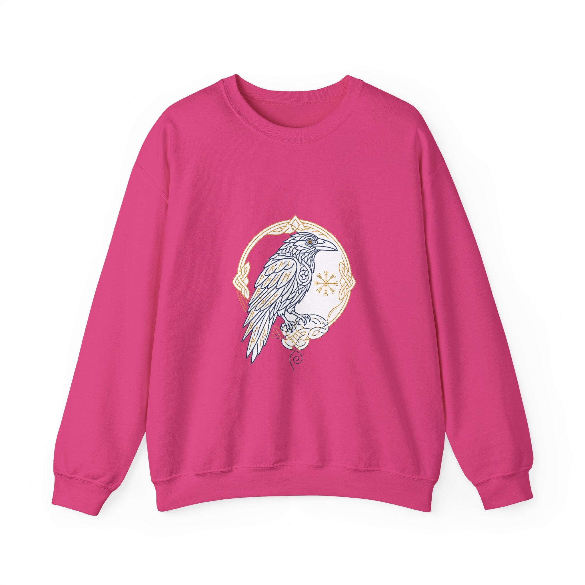 Matching Couple Sweatshirt - Huginn & Muninn Matching Couple Premium Fleece Sweatshirt Minimalist Art His Hers Christmas Gift - Design A