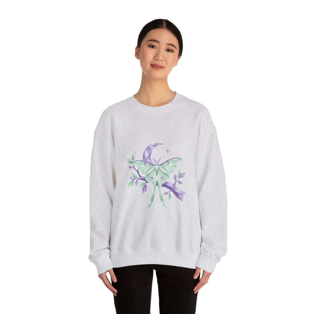 Matching Couple Sweatshirt - Butterfly & Moth Matching Couple Comfort Colors Crew Geometric Art His Hers Love Gift - Design B