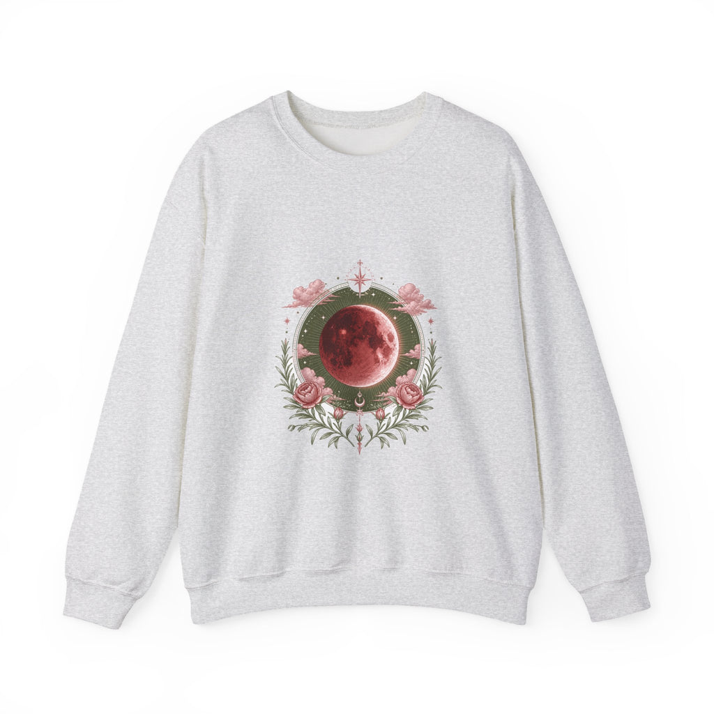 Matching Couple Sweatshirt - Solar & Lunar Eclipse Matching Couple Crewneck Sweatshirt Vintage Art His Hers Wedding Gift - Design B