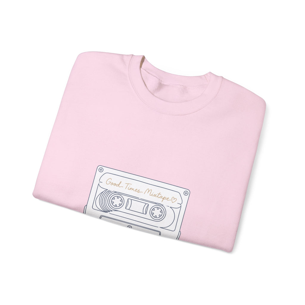 Matching Couple Sweatshirt - Vinyl & Cassette Matching Couple Crewneck Sweatshirt Minimalist Art His Hers Valentine Gift - Design B