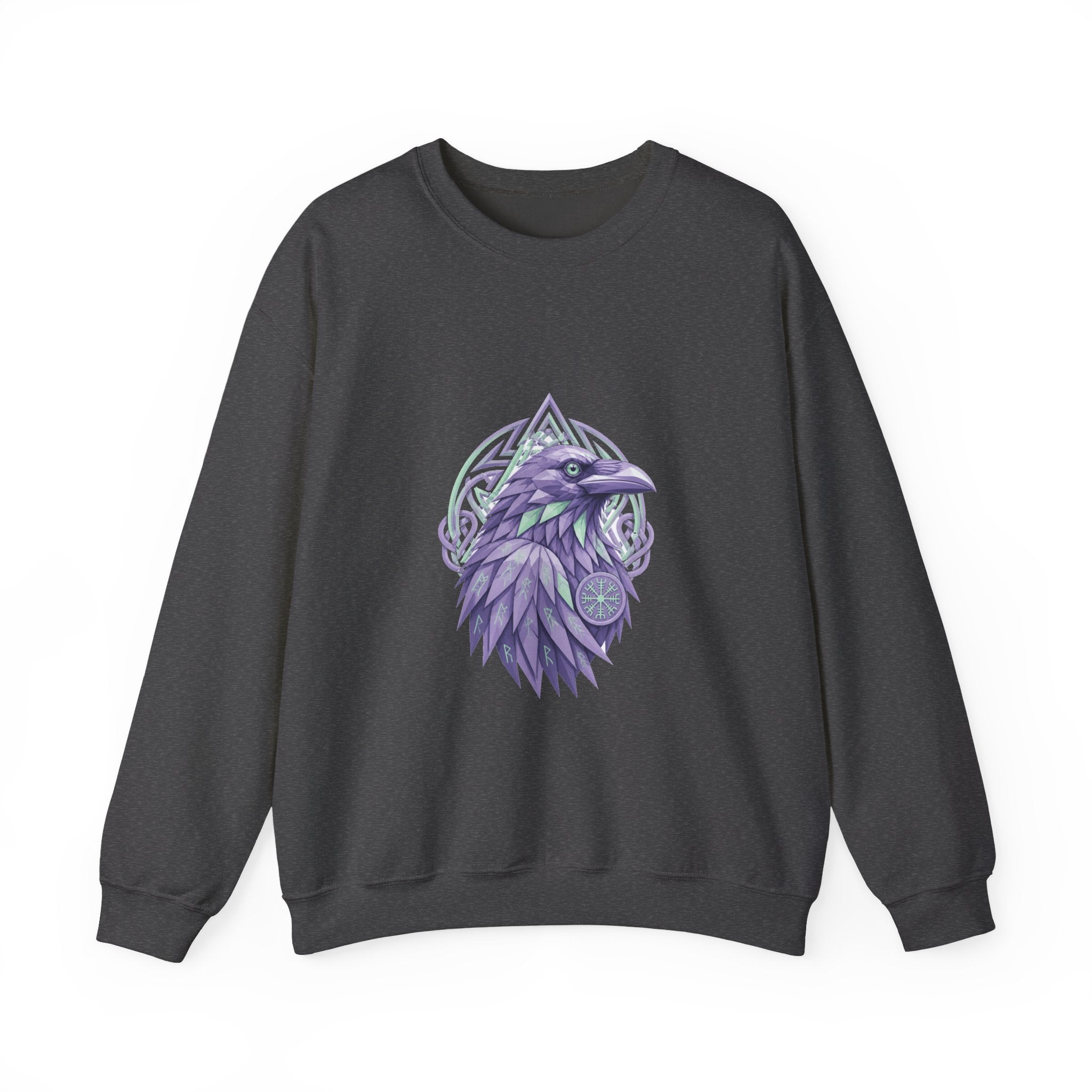 Matching Couple Sweatshirt - Huginn & Muninn Matching Couple Comfort Colors Crew Geometric Art His Hers Love Gift - Design A