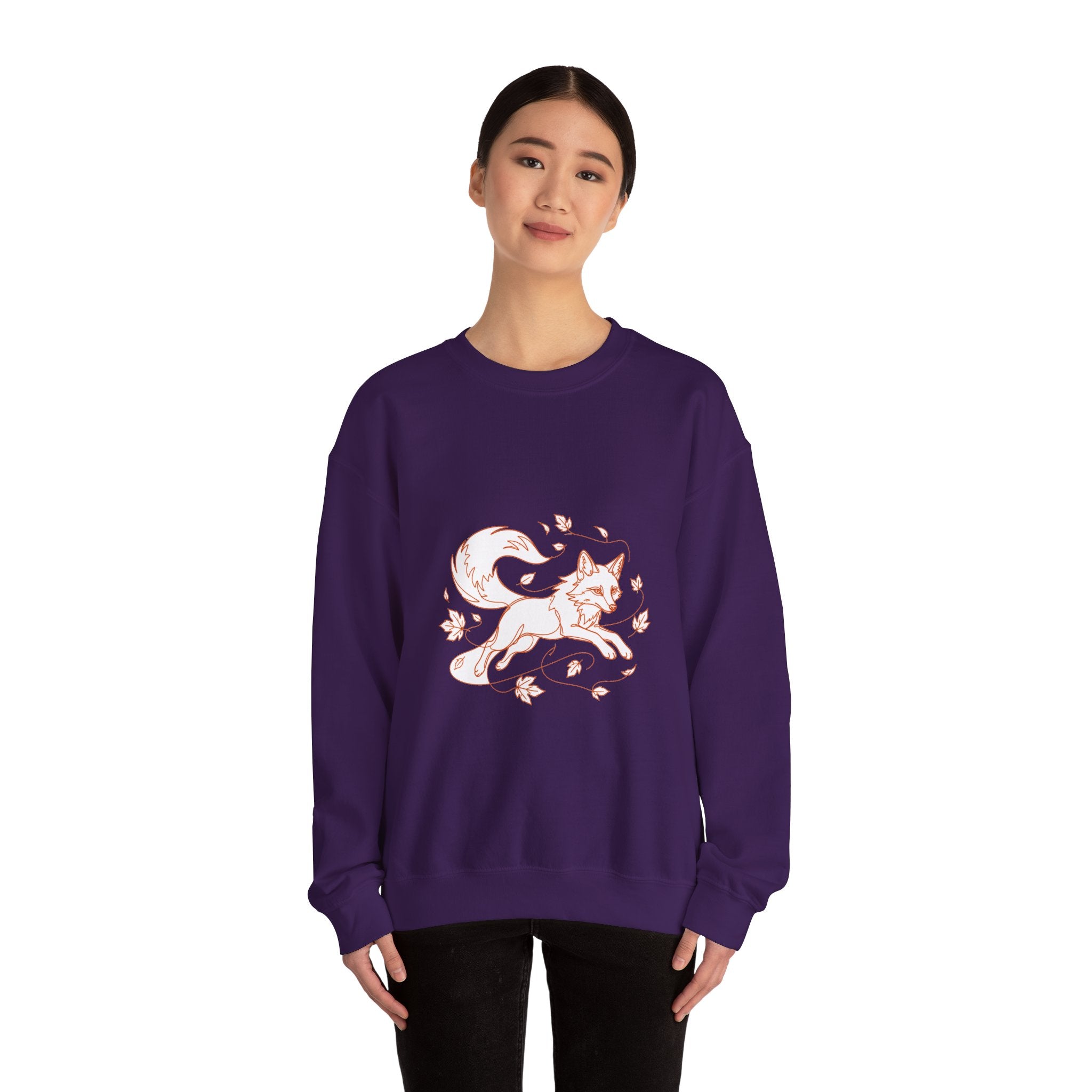 Matching Couple Sweatshirt - Fox & Rabbit Matching Couple Comfort Colors Crew Minimalist Art His Hers Christmas Gift - Design A