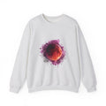 Matching Couple Sweatshirt - Solar & Lunar Eclipse Matching Couple Premium Fleece Sweatshirt Watercolor Art His Hers Birthday Gift - Design B
