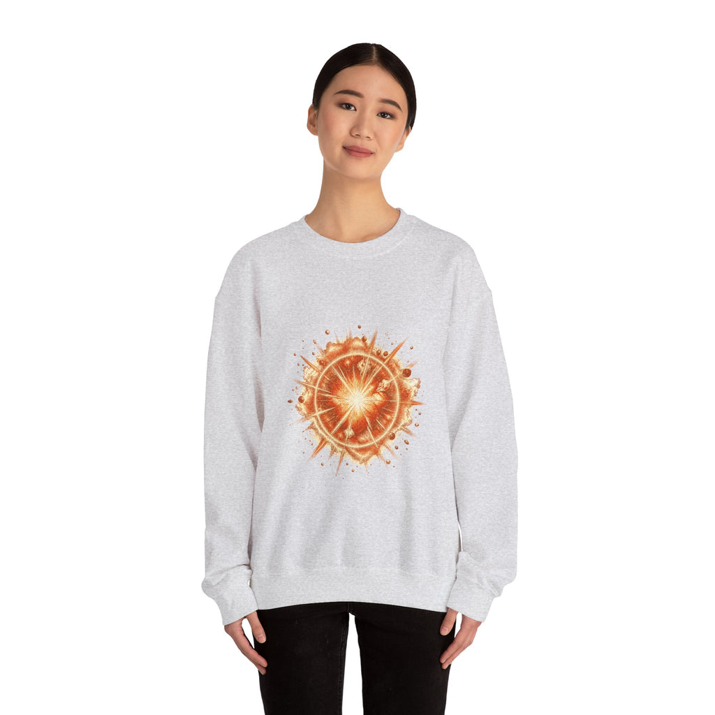 Matching Couple Sweatshirt - Galaxy & Supernova Matching Couple Crewneck Sweatshirt Hand-Drawn Art His Hers Best Friend Gift - Design B