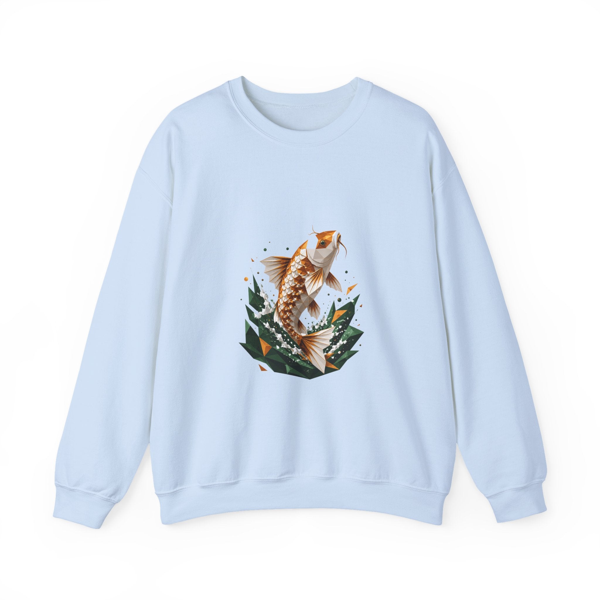 Matching Couple Sweatshirt - Koi Fish Yin Yang Matching Couple Comfort Colors Crew Geometric Art His Hers Love Gift - Design A