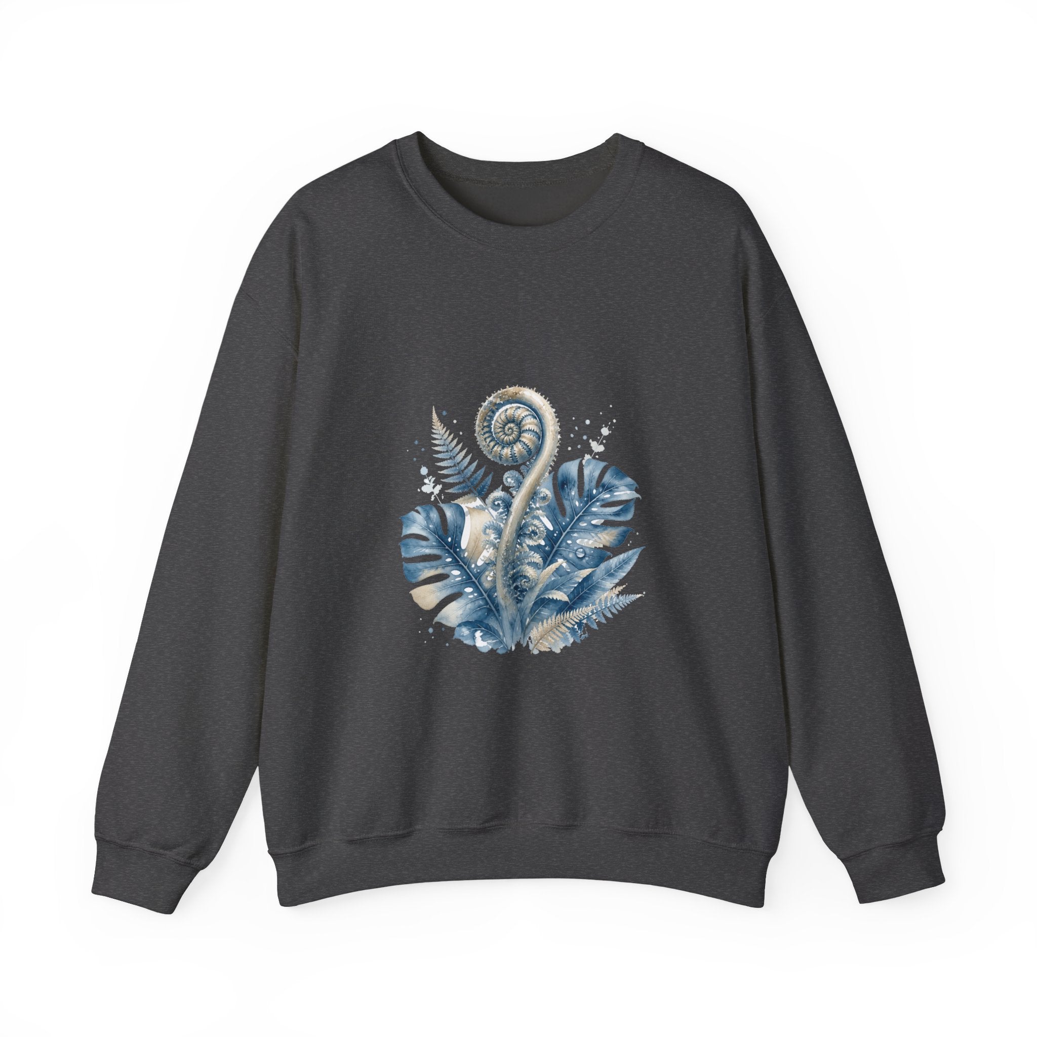 Matching Couple Sweatshirt - Desert & Rainforest Matching Couple Premium Fleece Sweatshirt Watercolor Art His Hers Birthday Gift - Design B