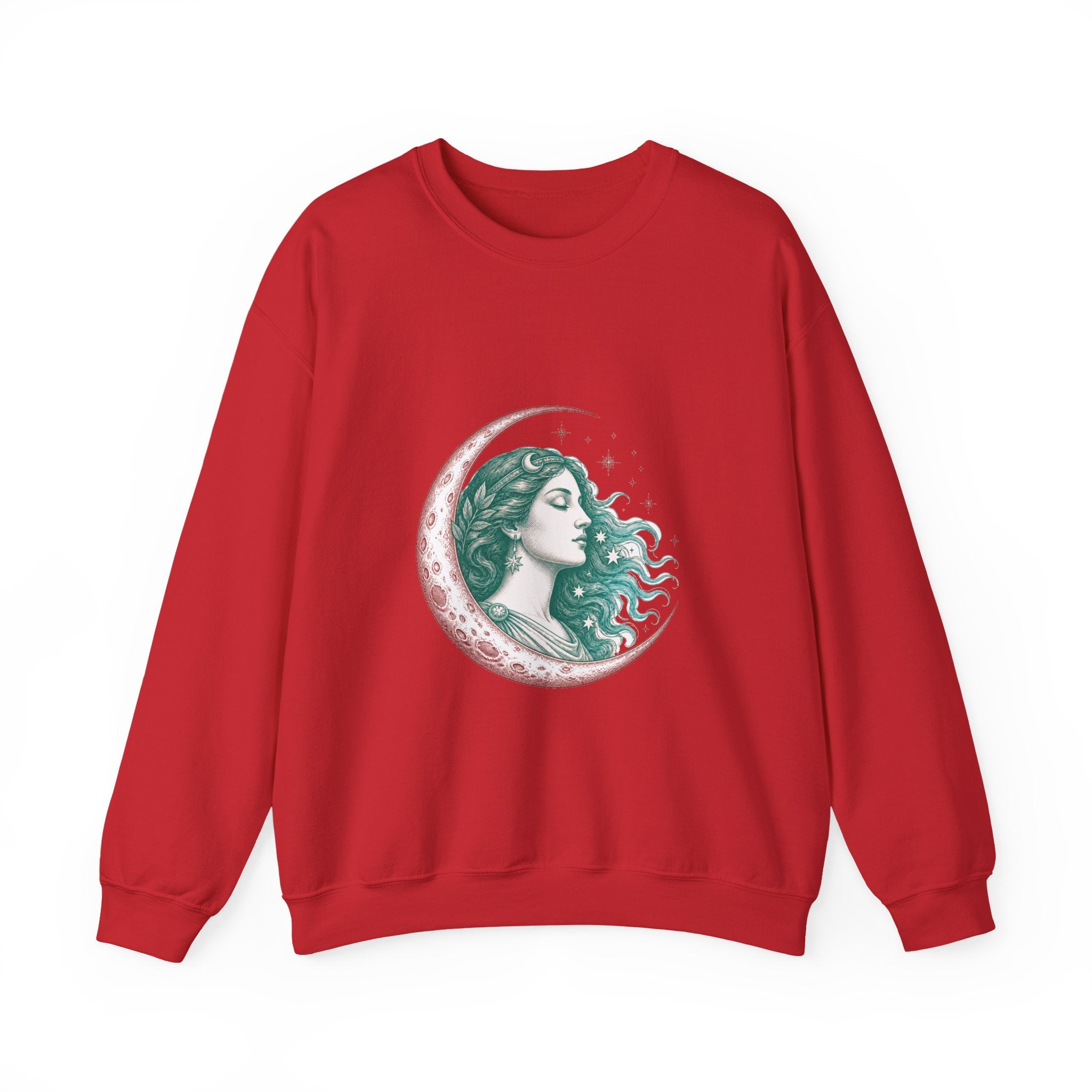 Matching Couple Sweatshirt - Helios & Selene Matching Couple Comfort Colors Crew Vintage Art His Hers Honeymoon Gift - Design B