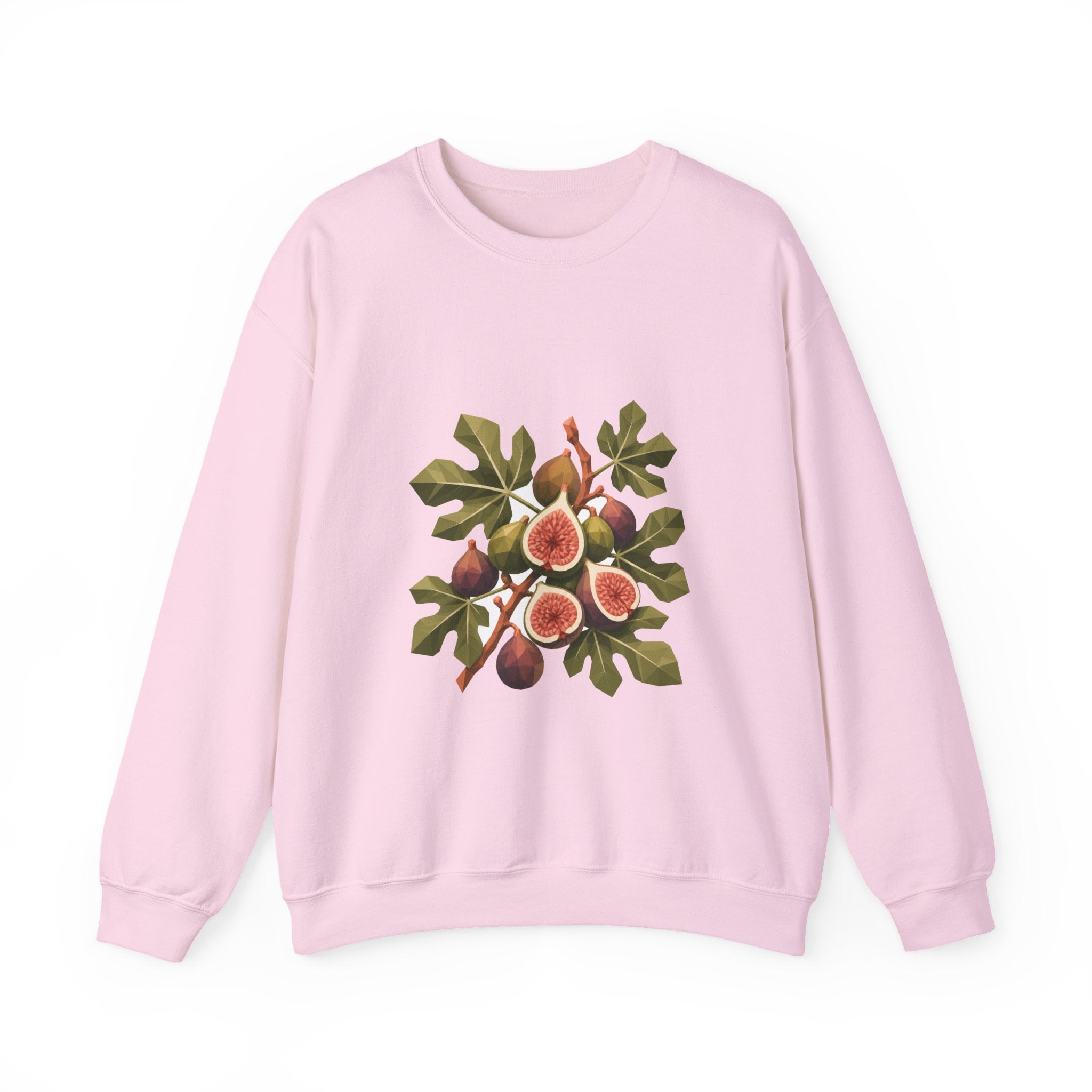 Matching Couple Sweatshirt - Olive Branch & Fig Matching Couple Premium Fleece Sweatshirt Geometric Art His Hers Love Gift - Design B