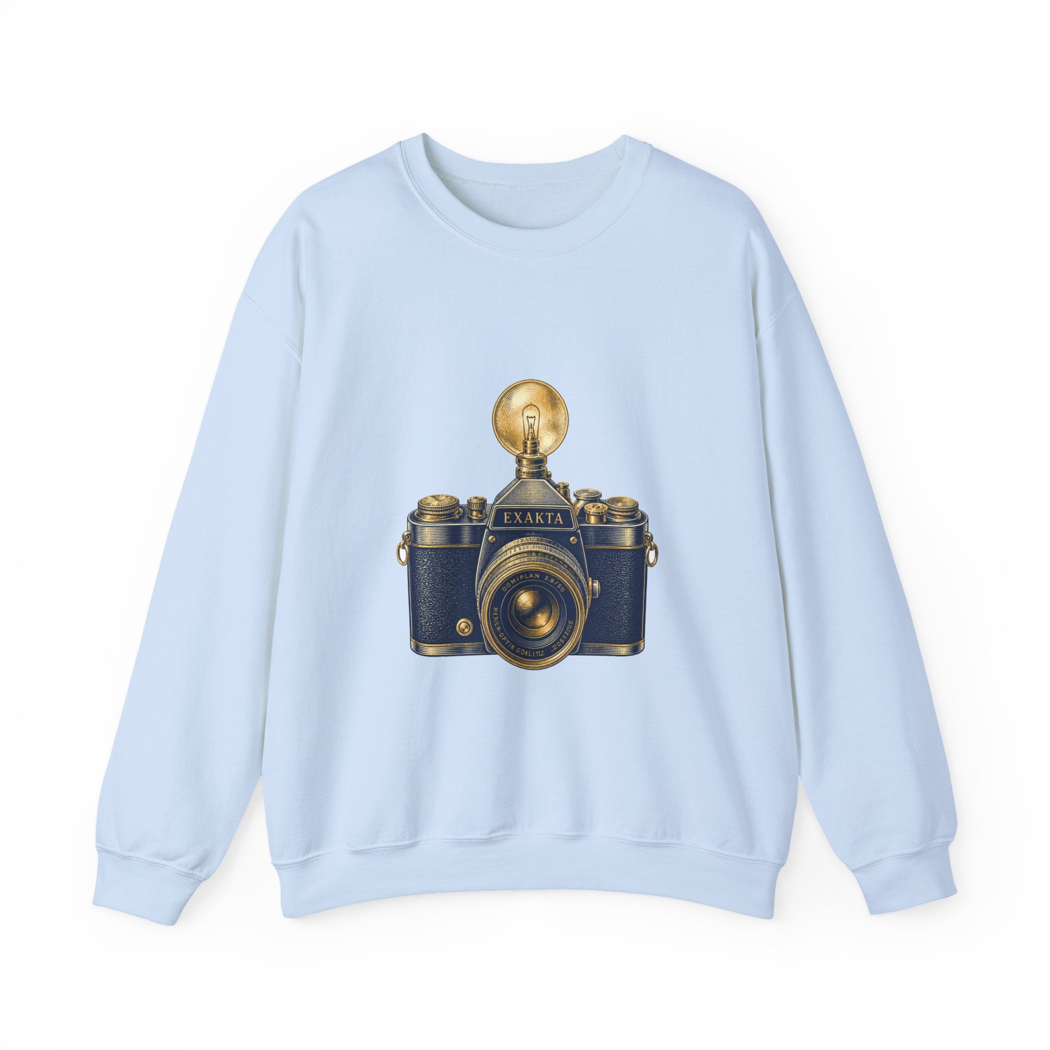 Matching Couple Sweatshirt - Camera & Film Matching Couple Premium Fleece Sweatshirt Vintage Art His Hers Honeymoon Gift - Design A