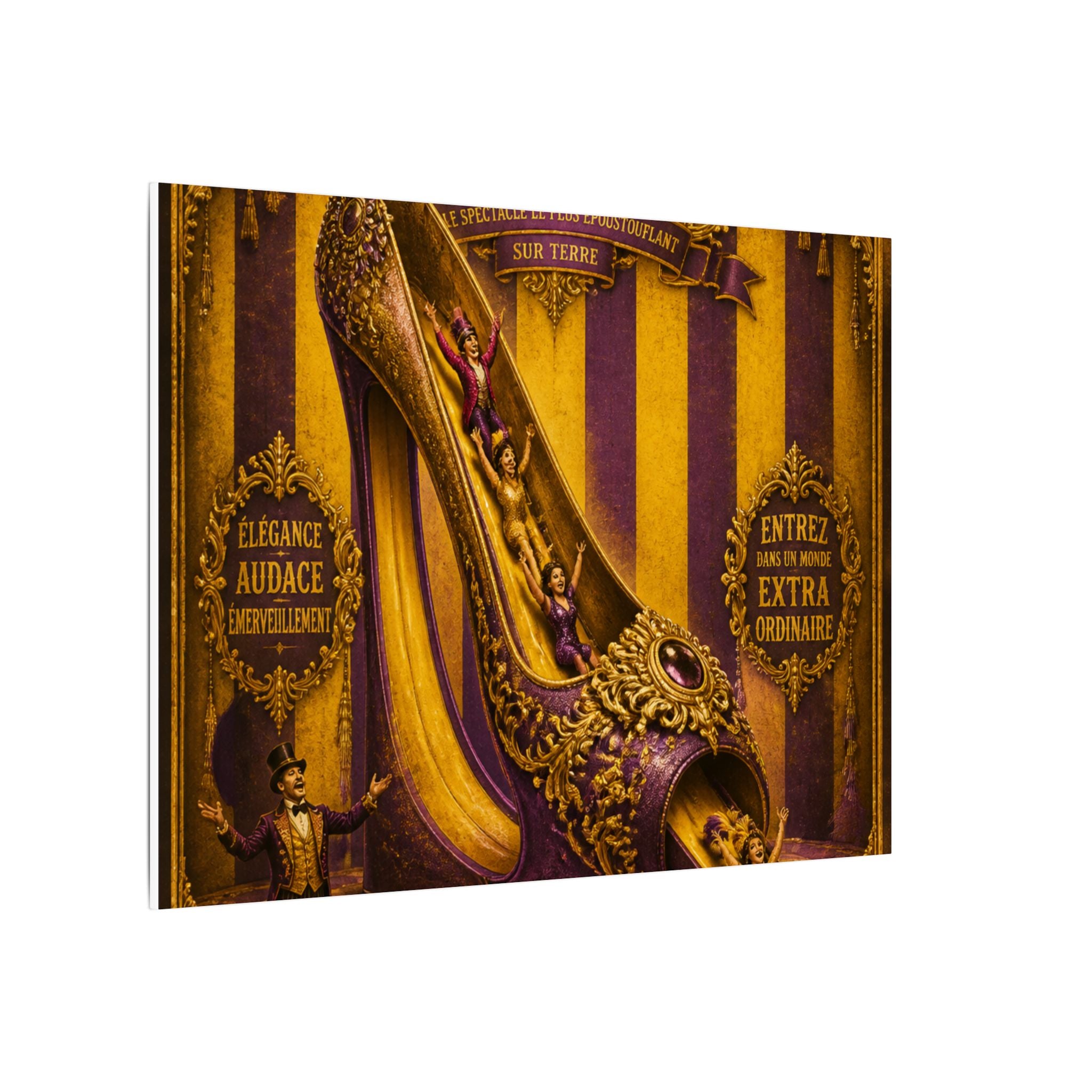 High Heel Slide Wall Art Canvas 16×20 Baroque Home Office Decor Maximalist Print