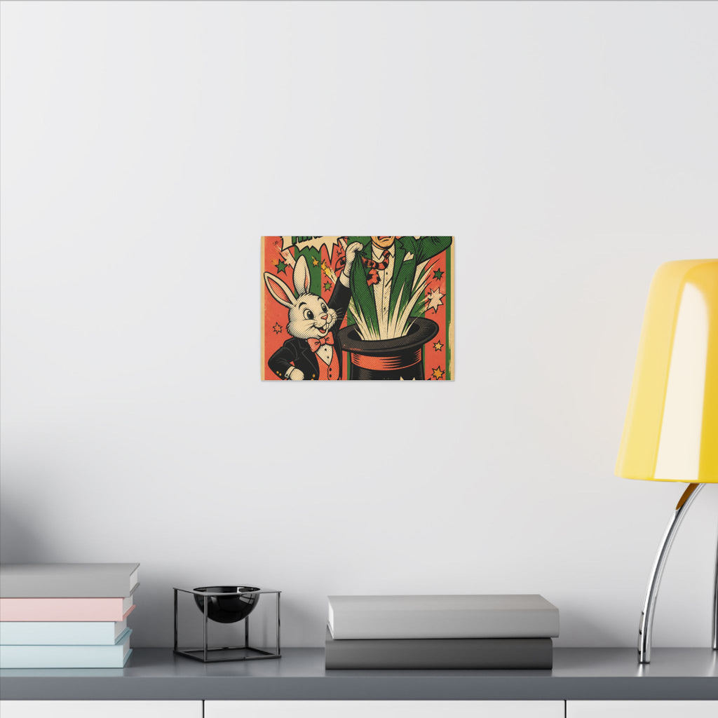 Magic Hat Rabbit Wall Art Canvas 16×20 Pop Art Living Room Decor Maximalist Print