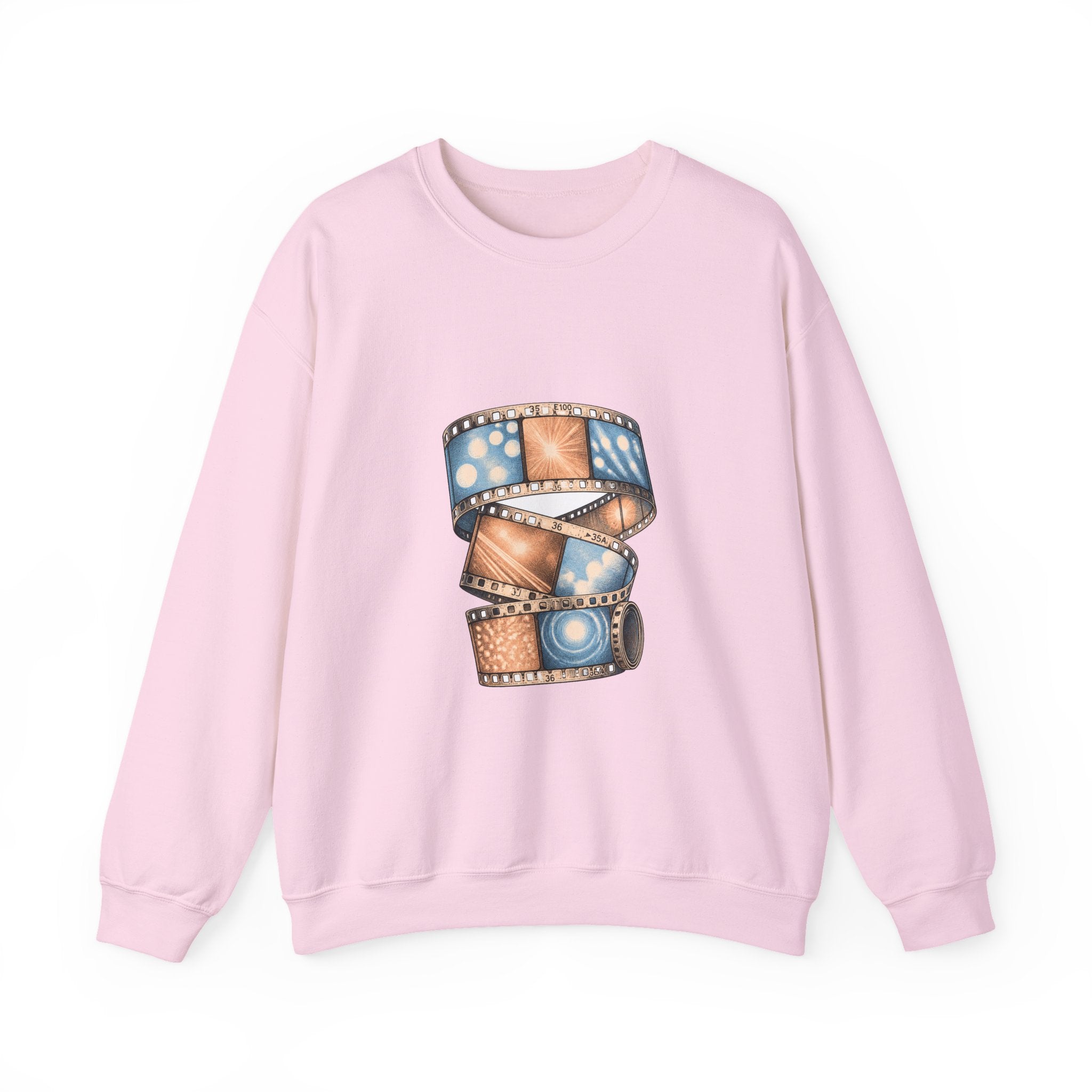 Matching Couple Sweatshirt - Camera & Film Matching Couple Crewneck Sweatshirt Vintage Art His Hers Wedding Gift - Design B