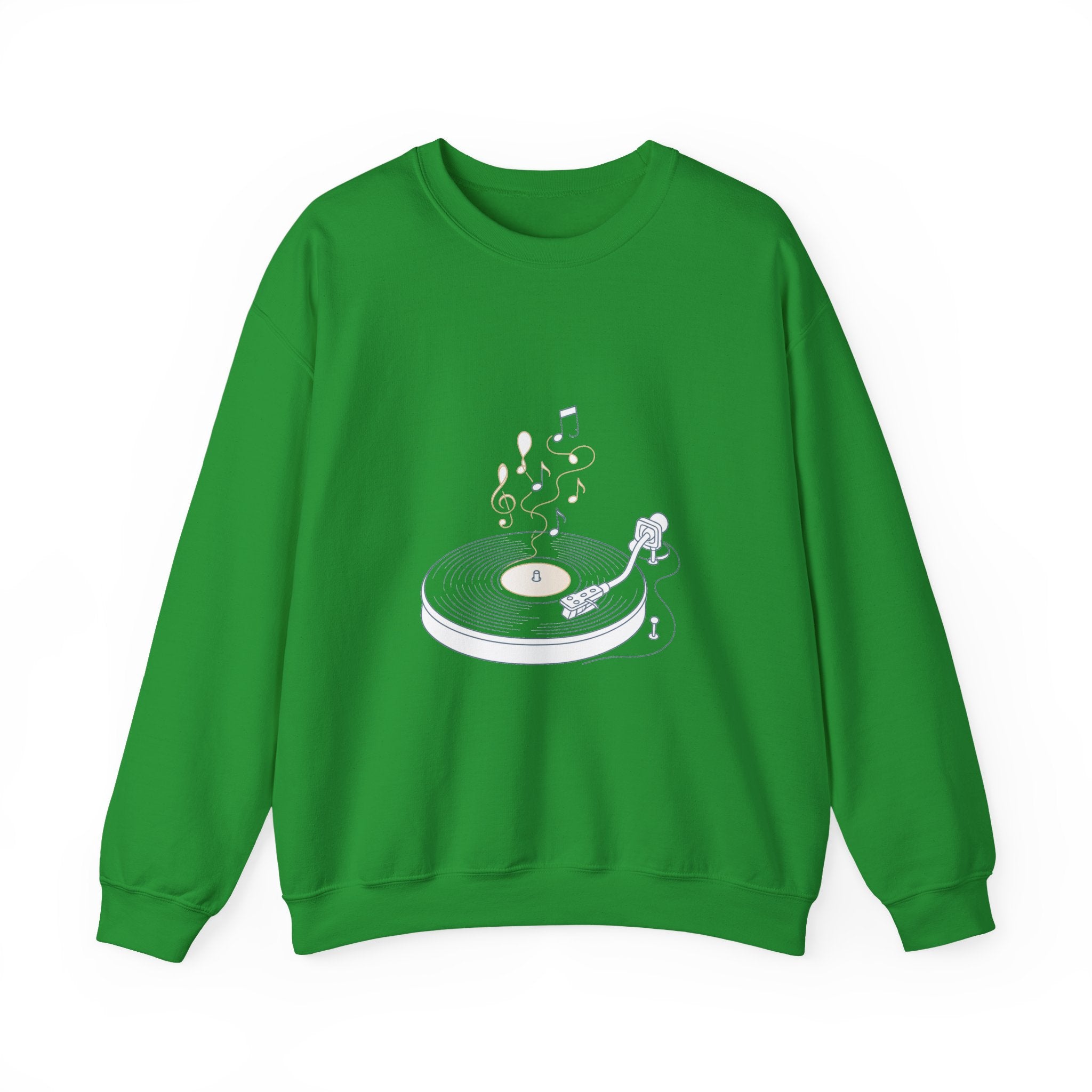 Matching Couple Sweatshirt - Vinyl & Cassette Matching Couple Crewneck Sweatshirt Minimalist Art His Hers Valentine Gift - Design A