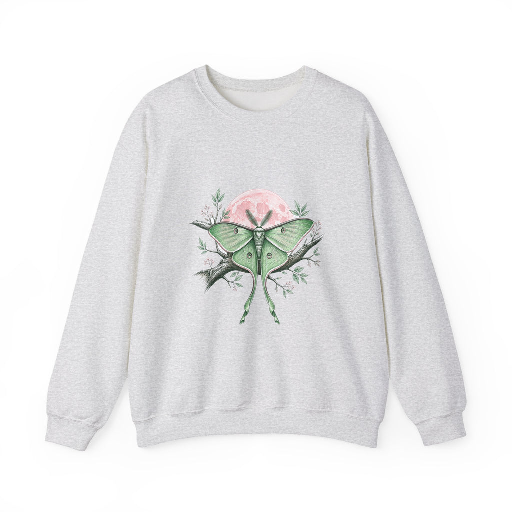 Matching Couple Sweatshirt - Butterfly & Moth Matching Couple Crewneck Sweatshirt Hand-Drawn Art His Hers Best Friend Gift - Design B