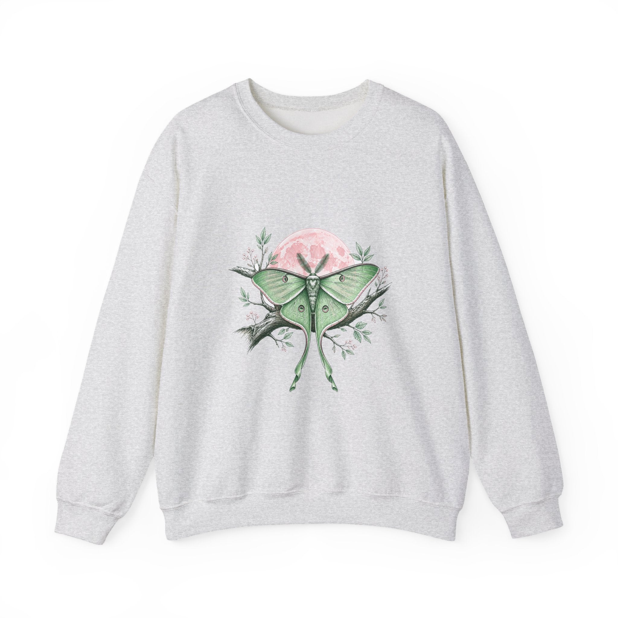 Matching Couple Sweatshirt - Butterfly & Moth Matching Couple Crewneck Sweatshirt Hand-Drawn Art His Hers Best Friend Gift - Design B