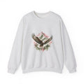 Matching Couple Sweatshirt - Eagle & Whale Matching Couple Comfort Colors Crew Watercolor Art His Hers Birthday Gift - Design A