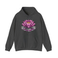 Matching Couple Sweatshirt - Open & Closed Lotus Matching Couple Hooded Sweatshirt Geometric Art His Hers Couple Gift - Design A