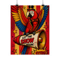 Parrot Ringmaster Wall Art Poster 24×36 Pop Art Restaurant Decor Maximalist Print