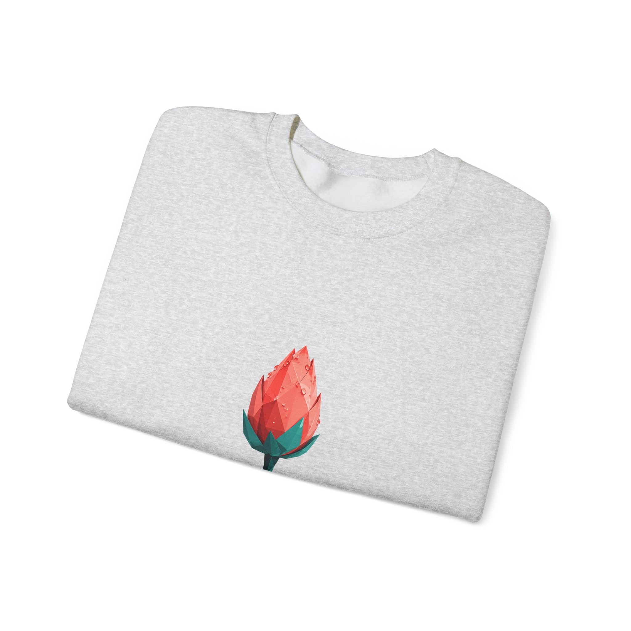 Matching Couple Sweatshirt - Open & Closed Lotus Matching Couple Premium Fleece Sweatshirt Geometric Art His Hers Love Gift - Design B