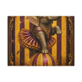 Elephant on Ball Wall Art Canvas 16×20 Baroque Home Office Decor Maximalist Print
