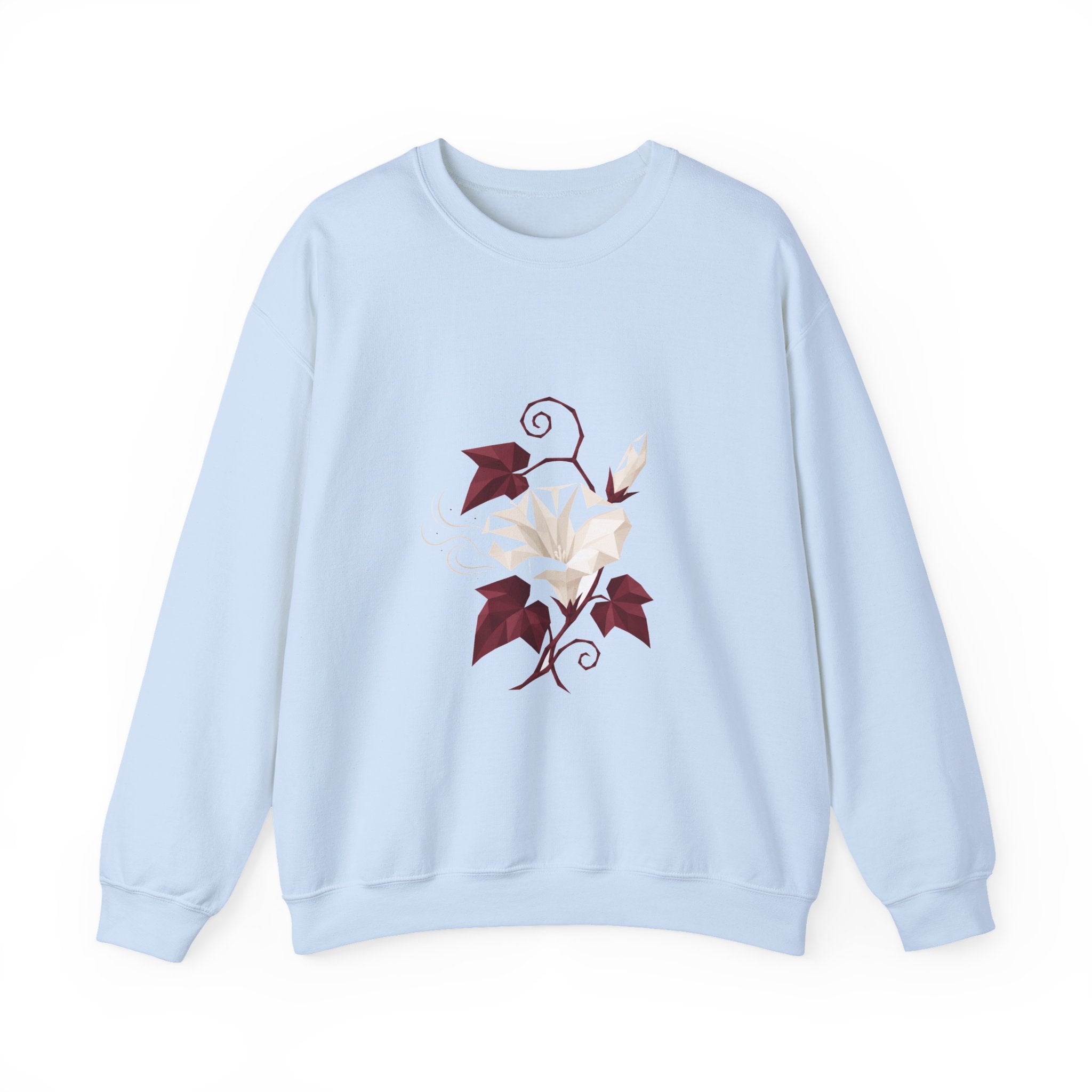Matching Couple Sweatshirt - Sunflower & Moonflower Matching Couple Premium Fleece Sweatshirt Geometric Art His Hers Love Gift - Design B