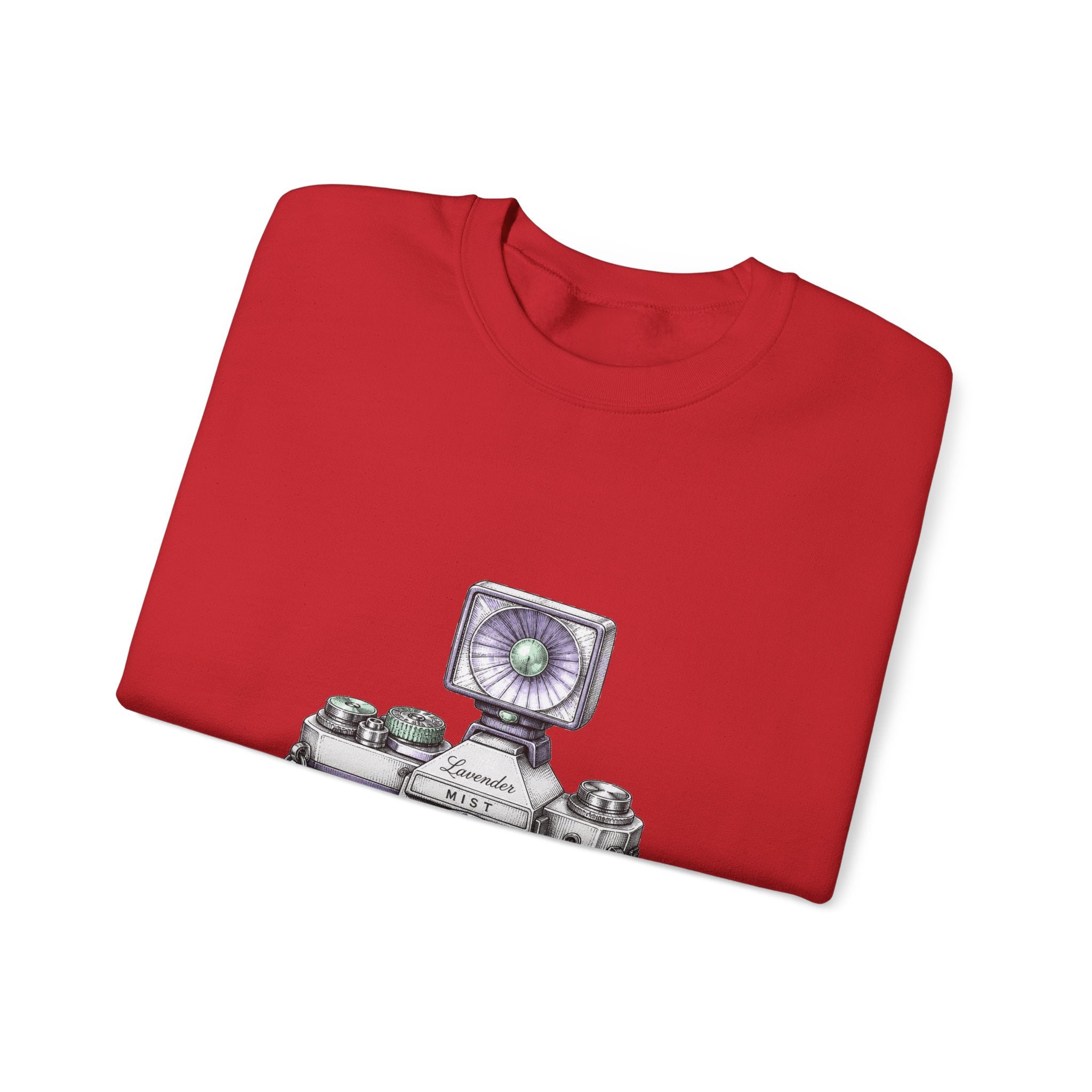 Matching Couple Sweatshirt - Camera & Film Matching Couple Comfort Colors Crew Hand-Drawn Art His Hers Anniversary Gift - Design A