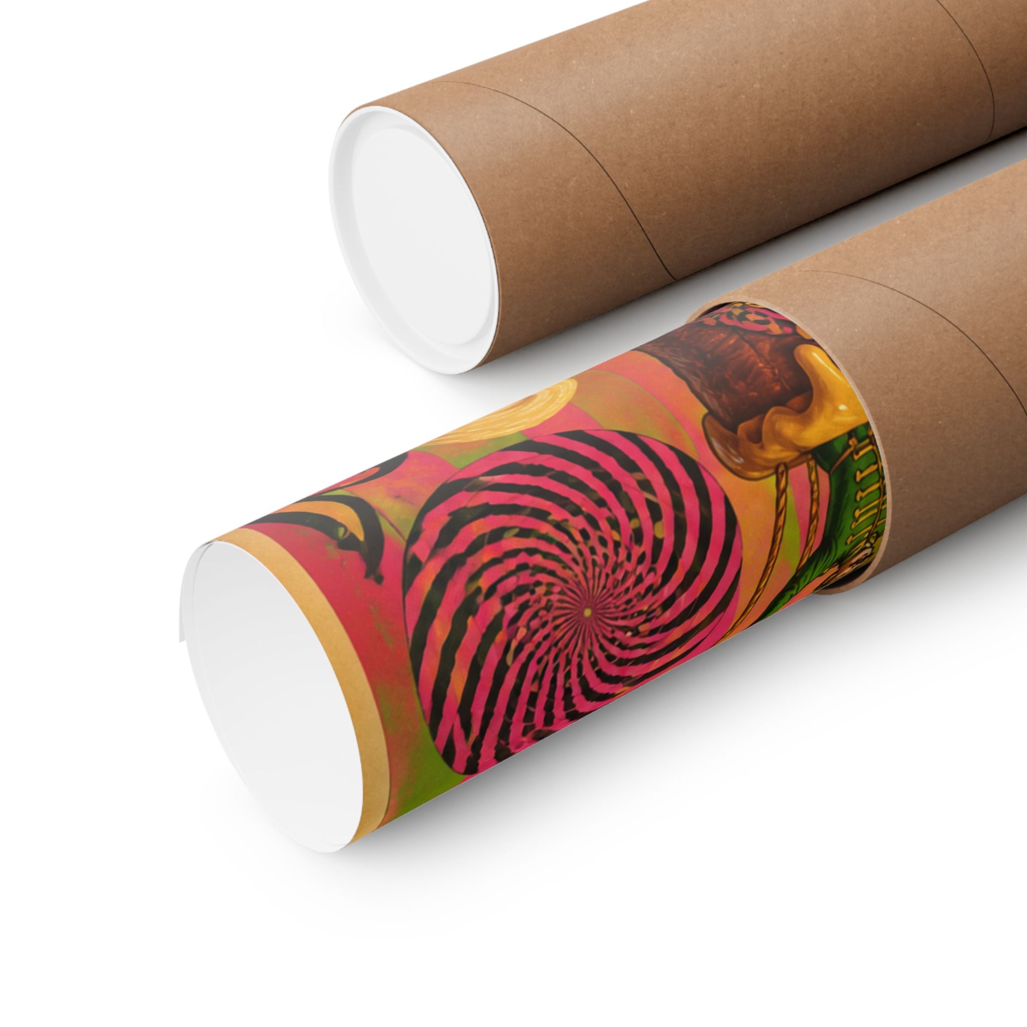 Croissant Hot Air Balloon Wall Art Poster 24×36 Psychedelic Dining Room Decor Maximalist Print