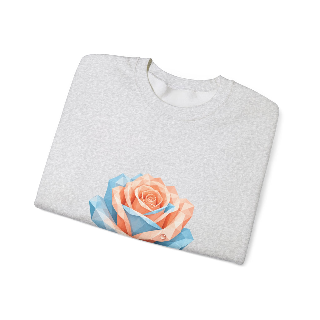 Matching Couple Sweatshirt - Rose & Thorn Matching Couple Comfort Colors Crew Geometric Art His Hers Love Gift - Design A
