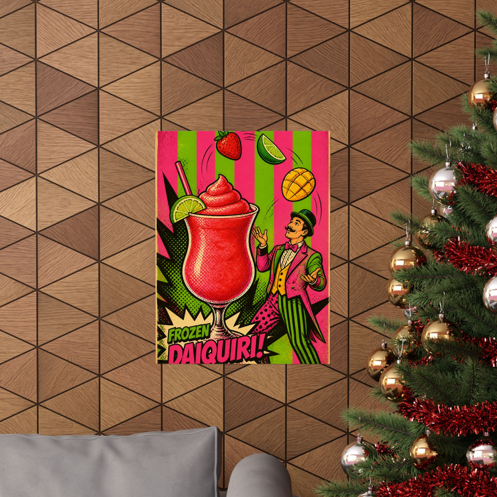 Daiquiri Fruit Juggler Wall Art Poster 18×24 Pop Art Living Room Decor Maximalist Print