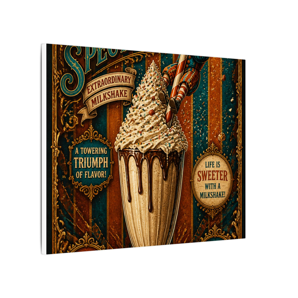 Milkshake Slide Clown Wall Art Canvas 24×36 Baroque Studio Decor Maximalist Print