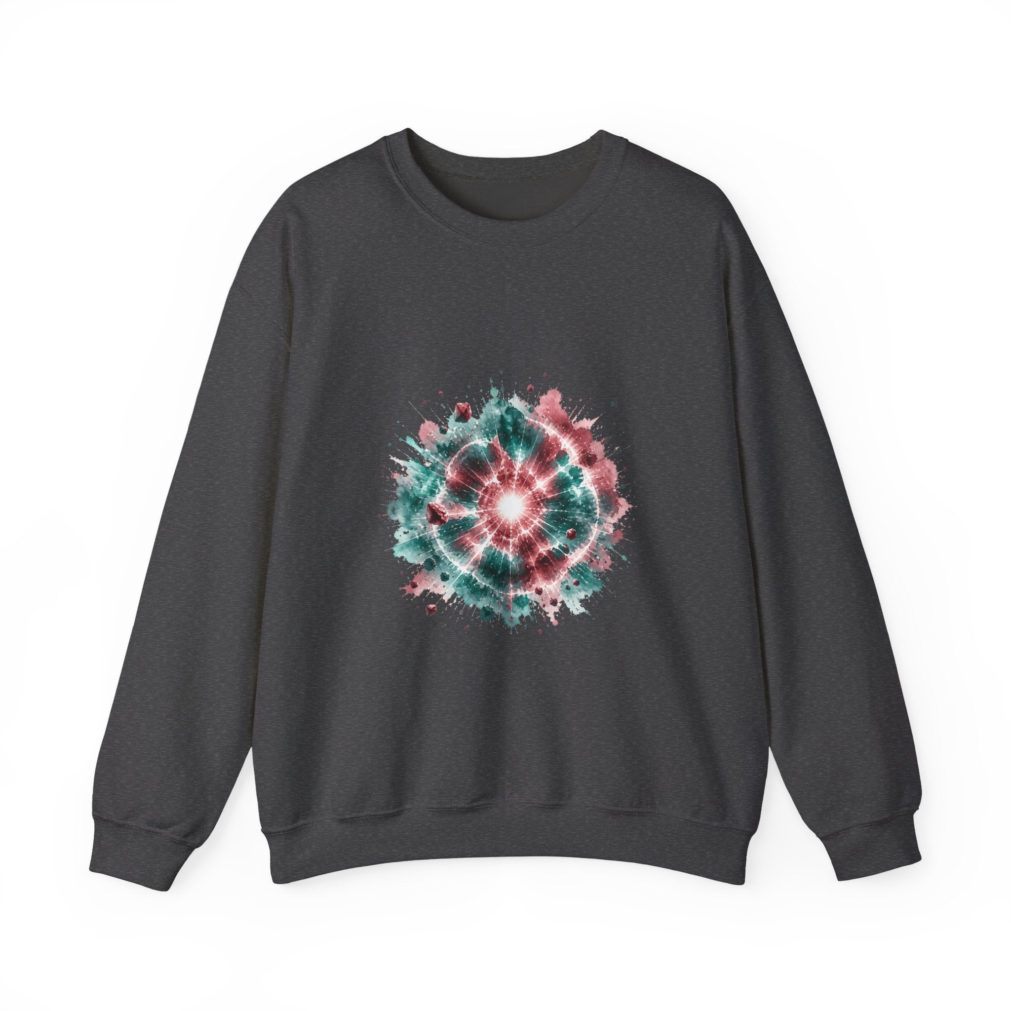 Matching Couple Sweatshirt - Galaxy & Supernova Matching Couple Comfort Colors Crew Watercolor Art His Hers Birthday Gift - Design B
