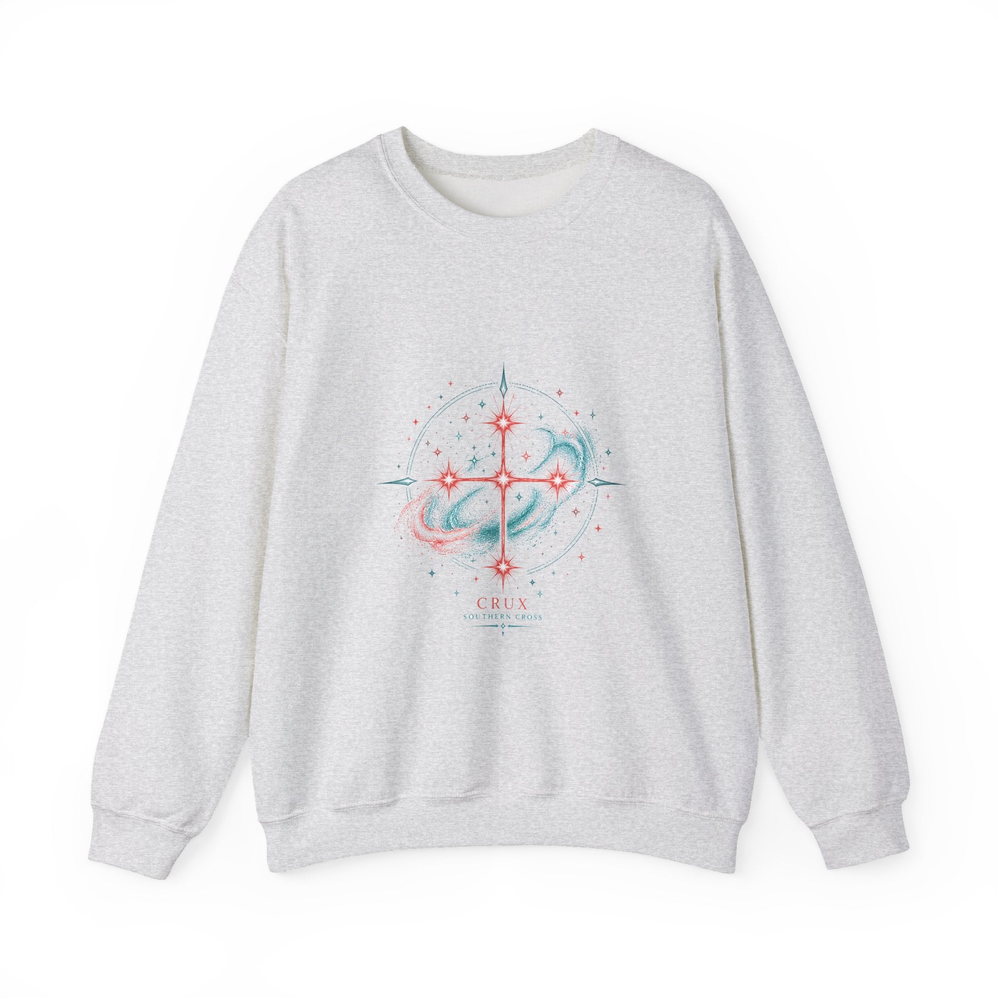 Matching Couple Sweatshirt - Aurora & Southern Cross Matching Couple Comfort Colors Crew Hand-Drawn Art His Hers Anniversary Gift - Design B