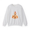 Matching Couple Sweatshirt - Open & Closed Lotus Matching Couple Comfort Colors Crew Watercolor Art His Hers Birthday Gift - Design B