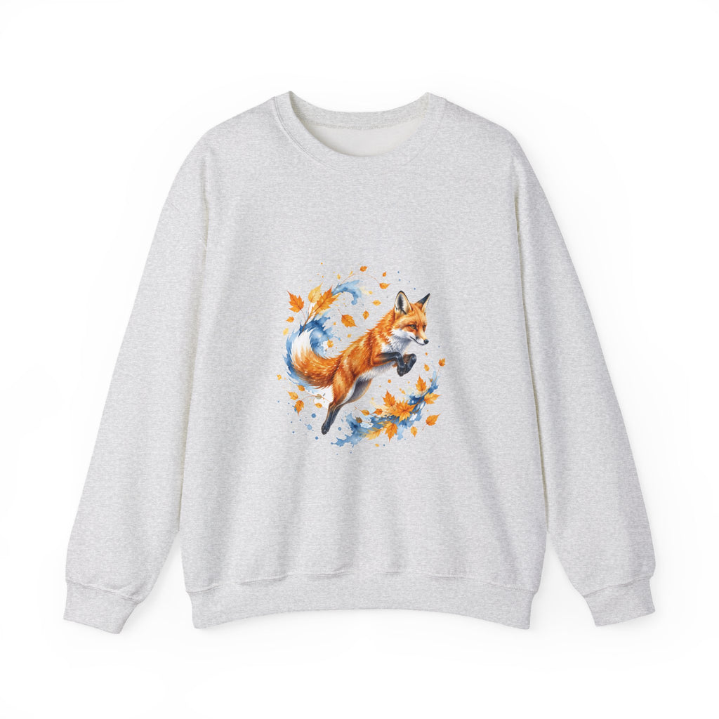 Matching Couple Sweatshirt - Fox & Rabbit Matching Couple Comfort Colors Crew Watercolor Art His Hers Birthday Gift - Design A