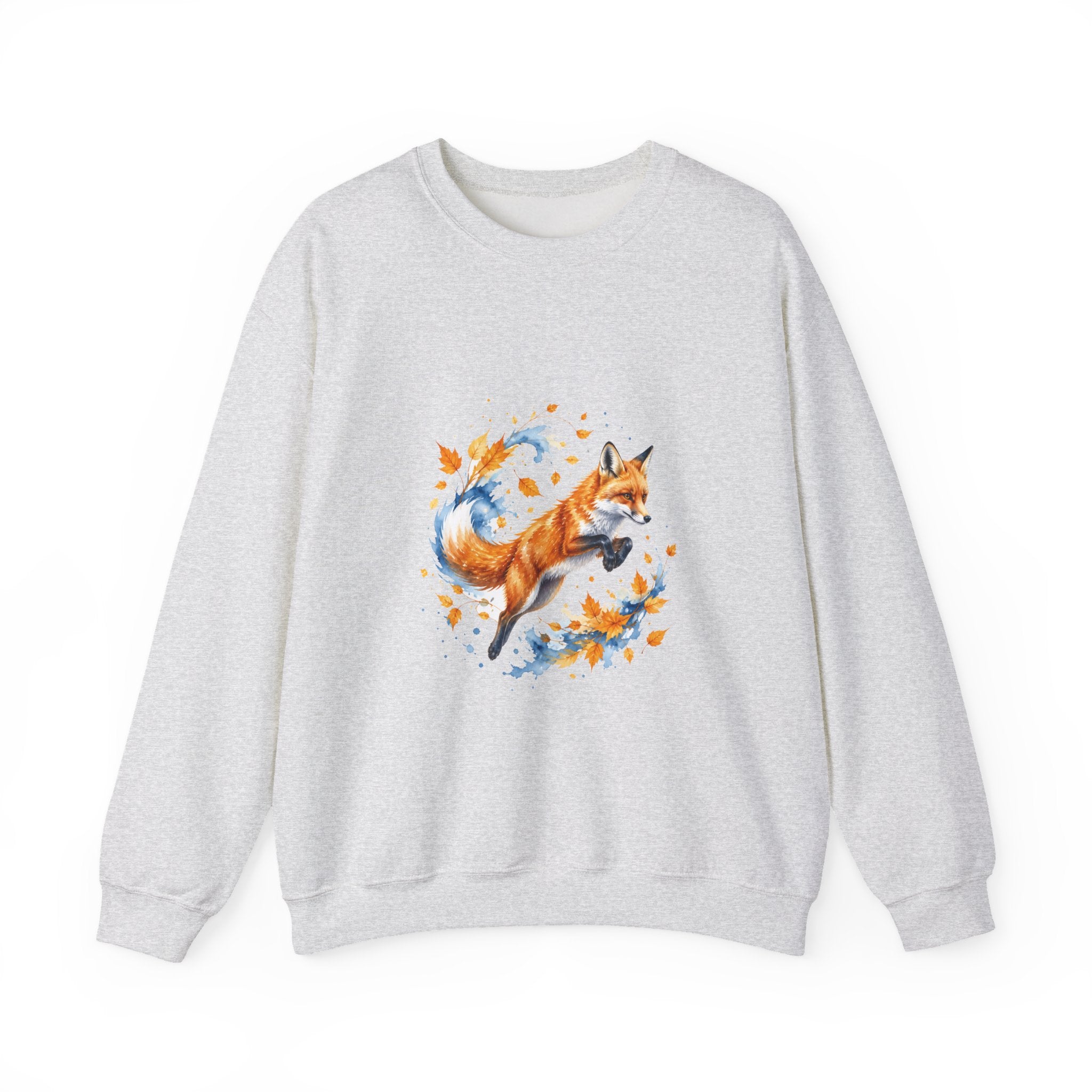 Matching Couple Sweatshirt - Fox & Rabbit Matching Couple Comfort Colors Crew Watercolor Art His Hers Birthday Gift - Design A